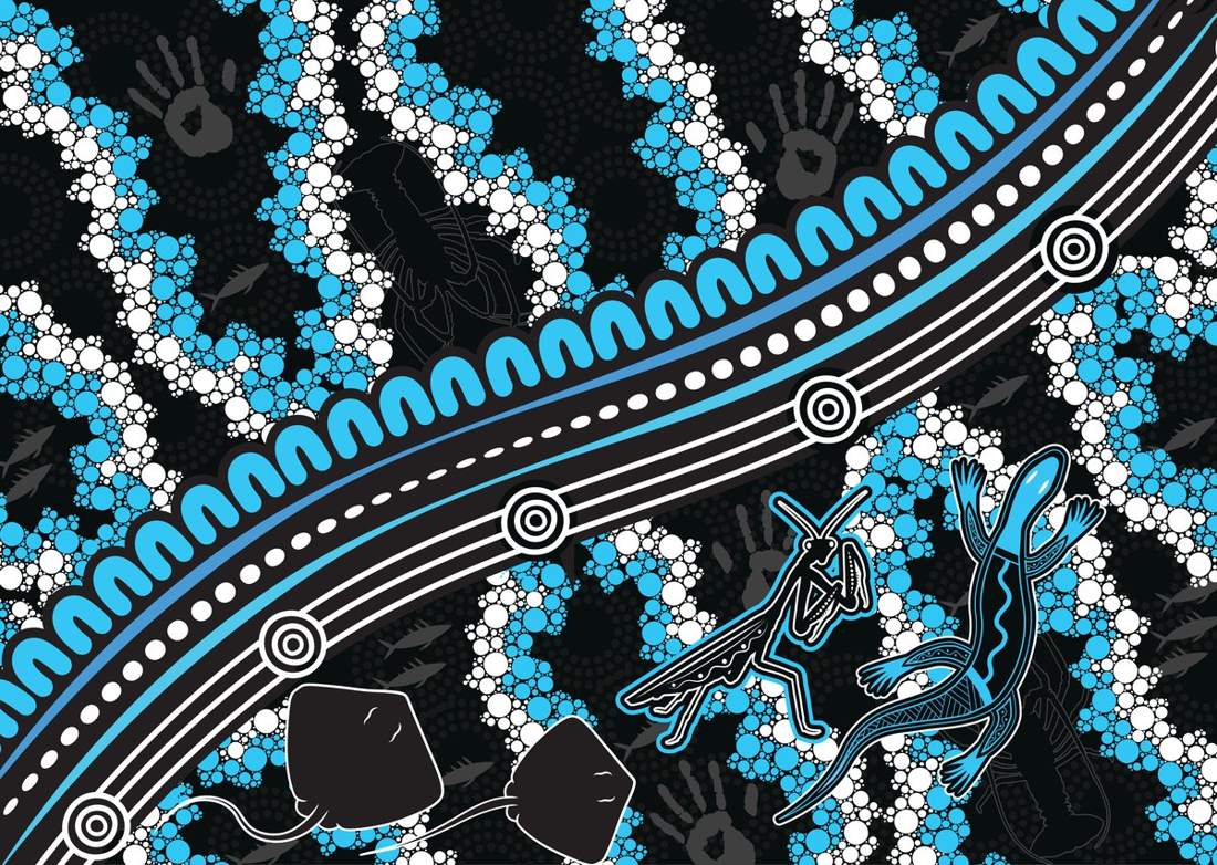Koori Constructions artwork by Sean Kinchela