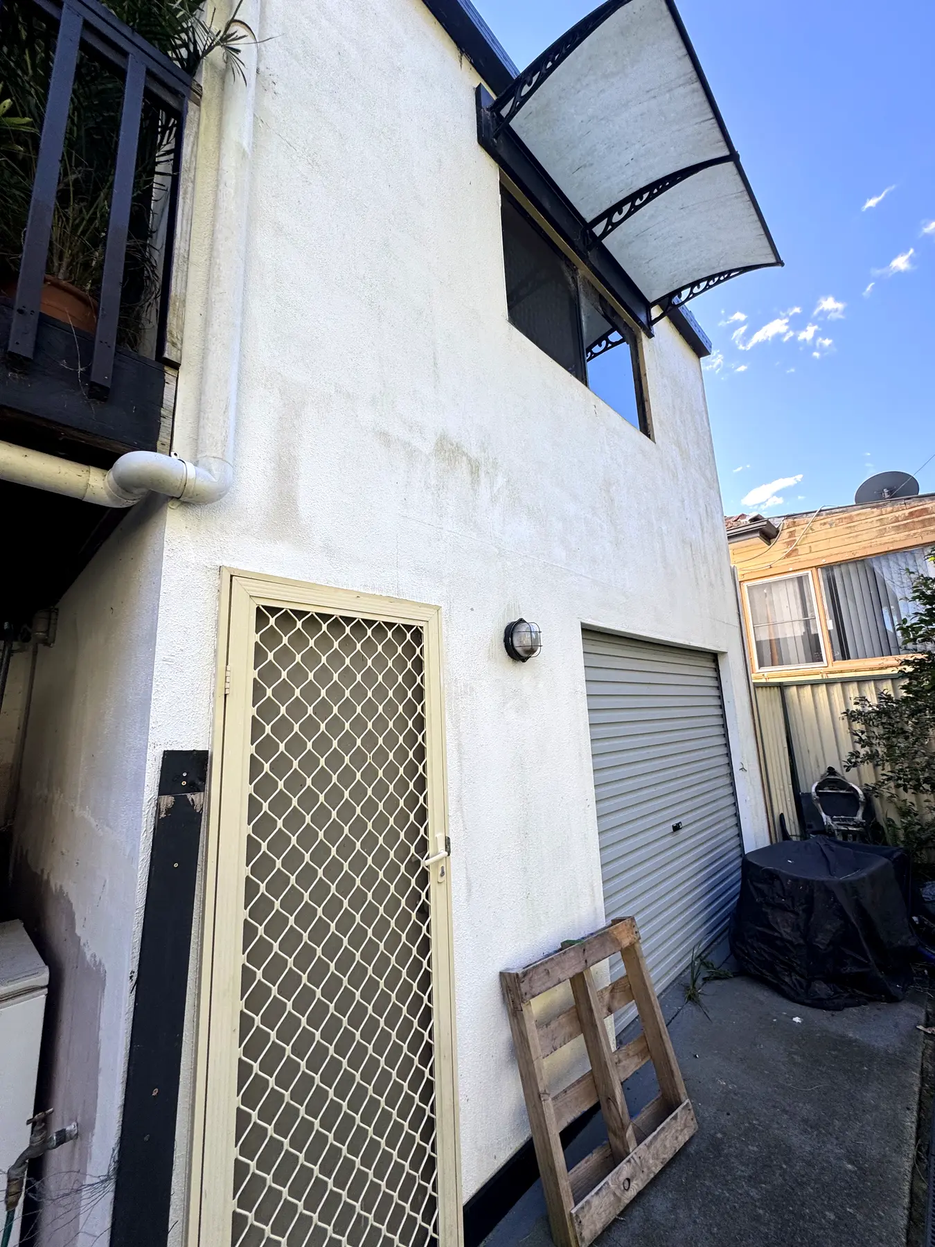 Exterior reclad, balcony & pergolas, San Remo — before 1