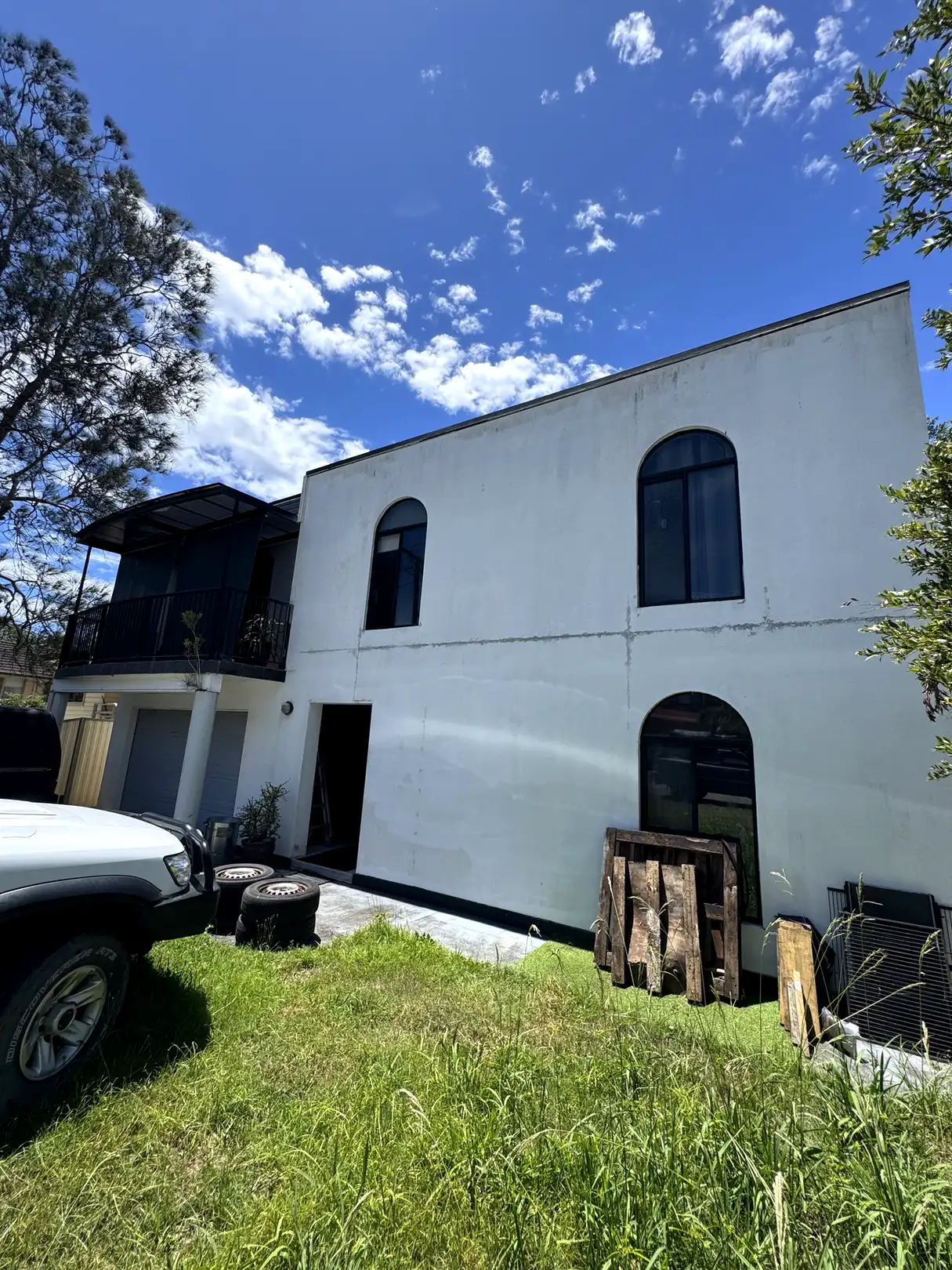 Exterior reclad, balcony & pergolas, San Remo — before 4