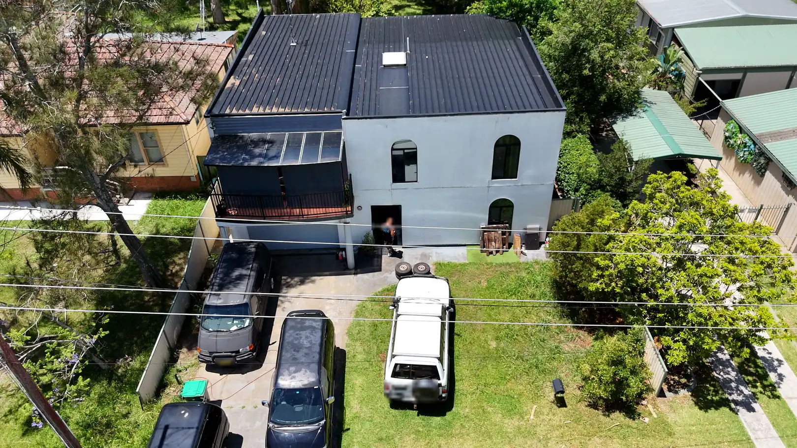Exterior reclad, balcony & pergolas, San Remo — before 5
