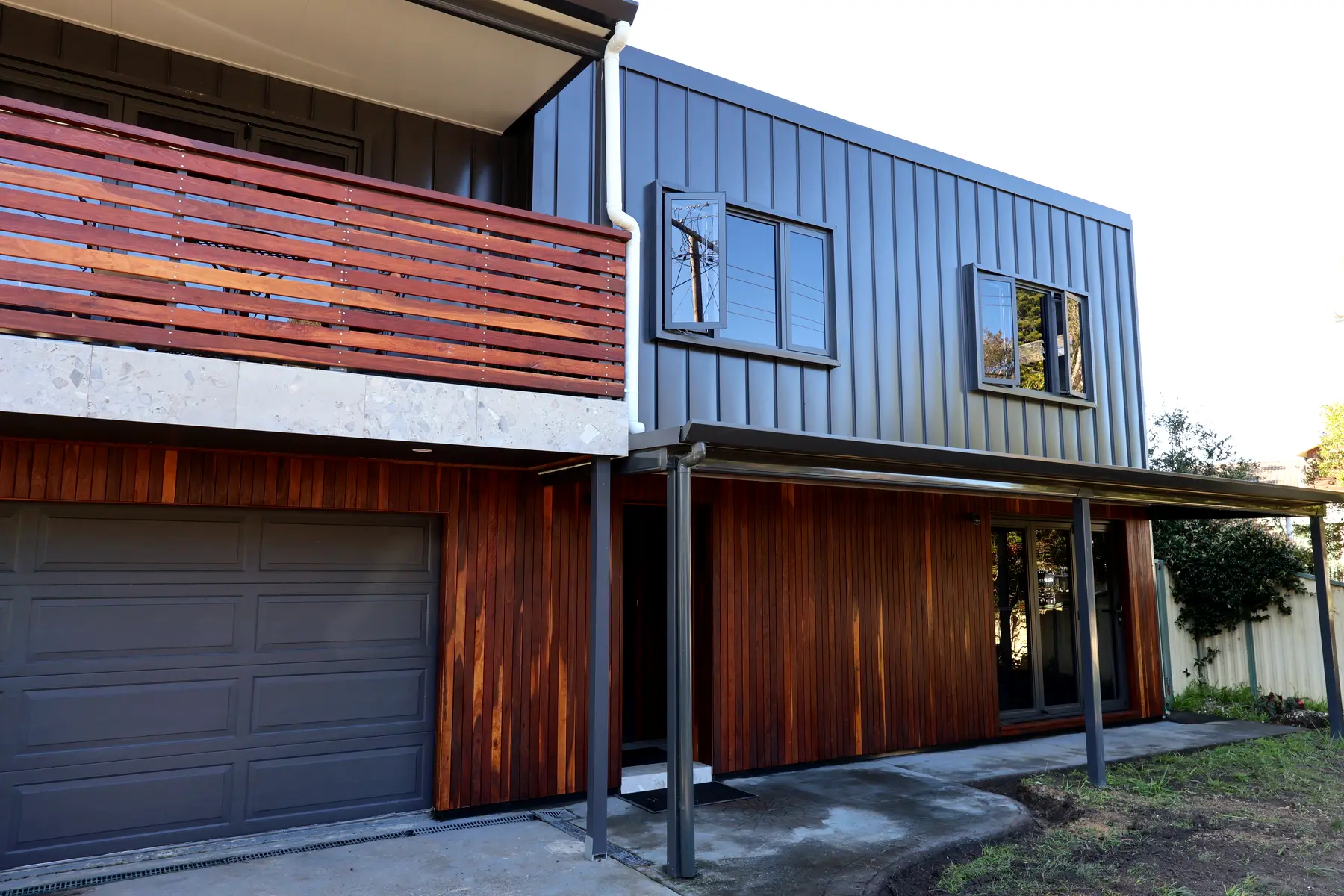 Exterior reclad, balcony & pergolas, San Remo — photo 2