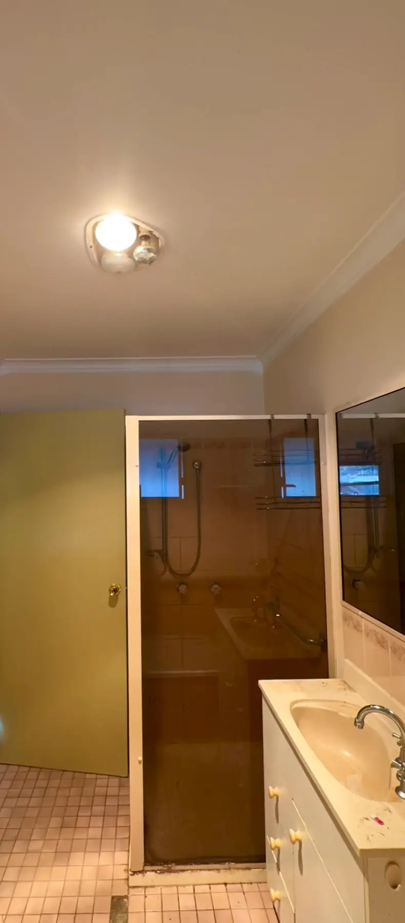 Bathroom renovation before, San Remo