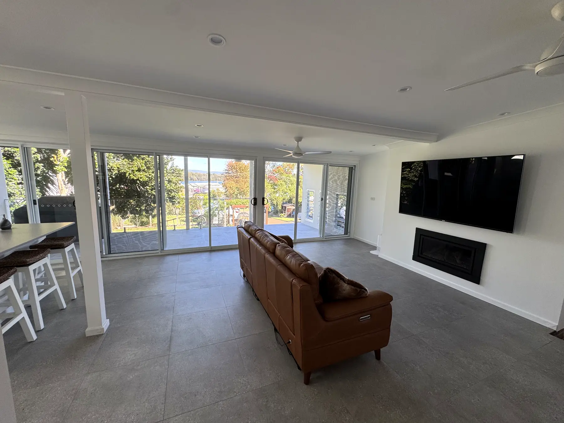 Kitchen, living, deck & pergola, Bonnells Bay