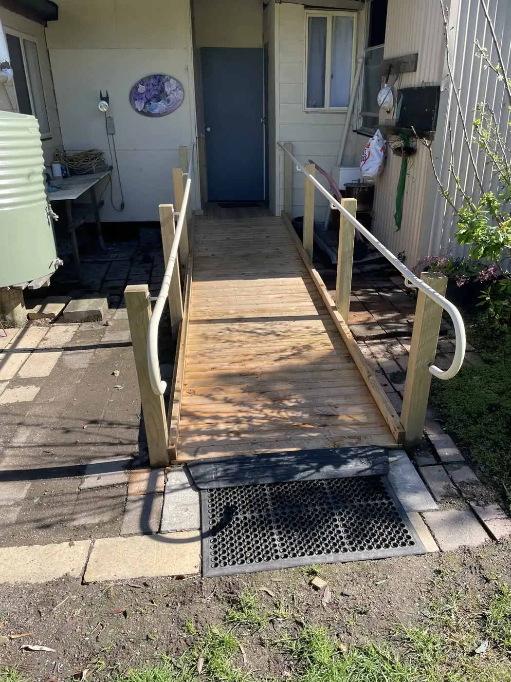 Timber access ramp, Karuah — photo 1