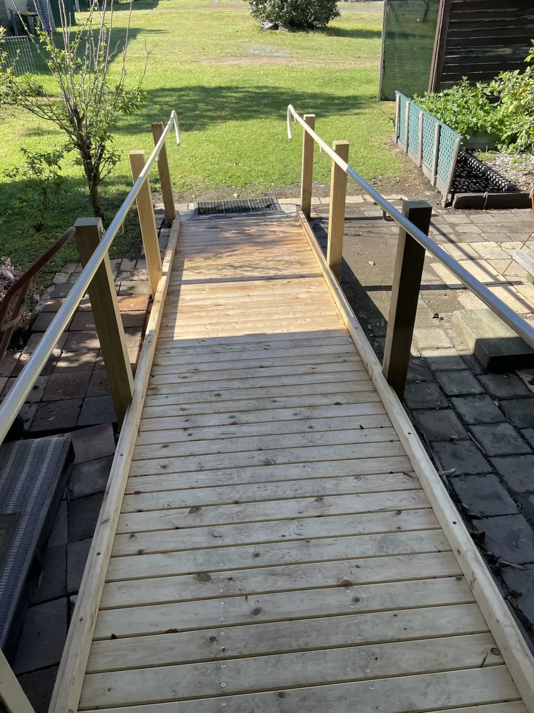 Timber access ramp, Karuah after