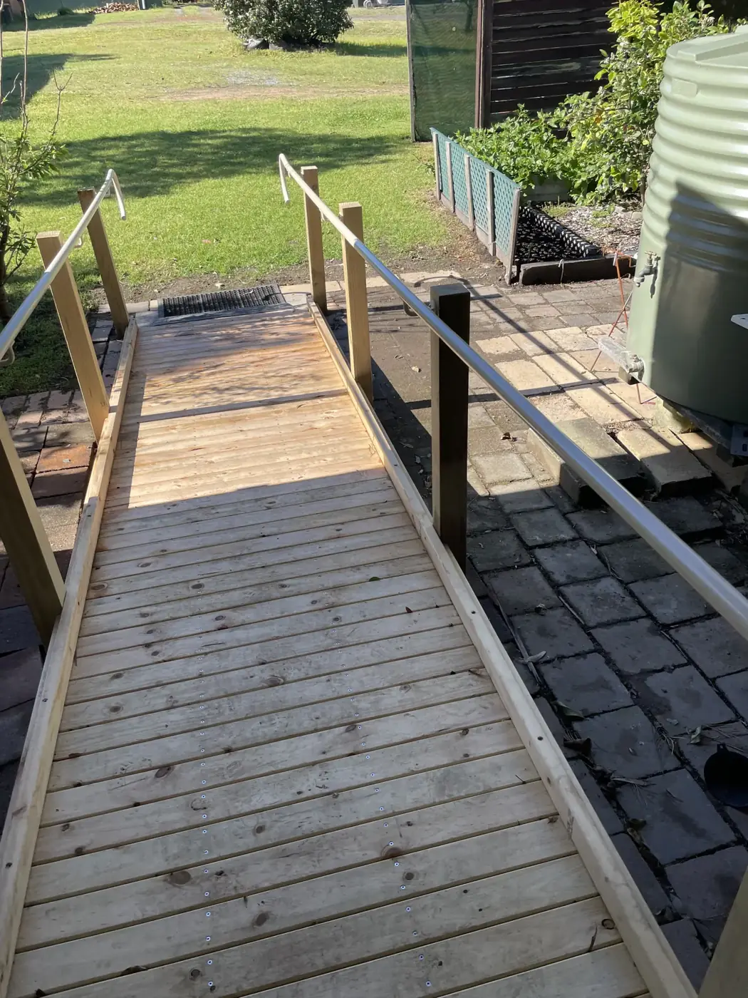 Timber access ramp, Karuah — photo 4