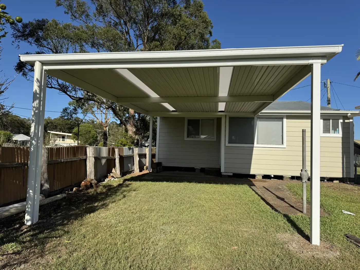Skillion patio & carport, Karuah