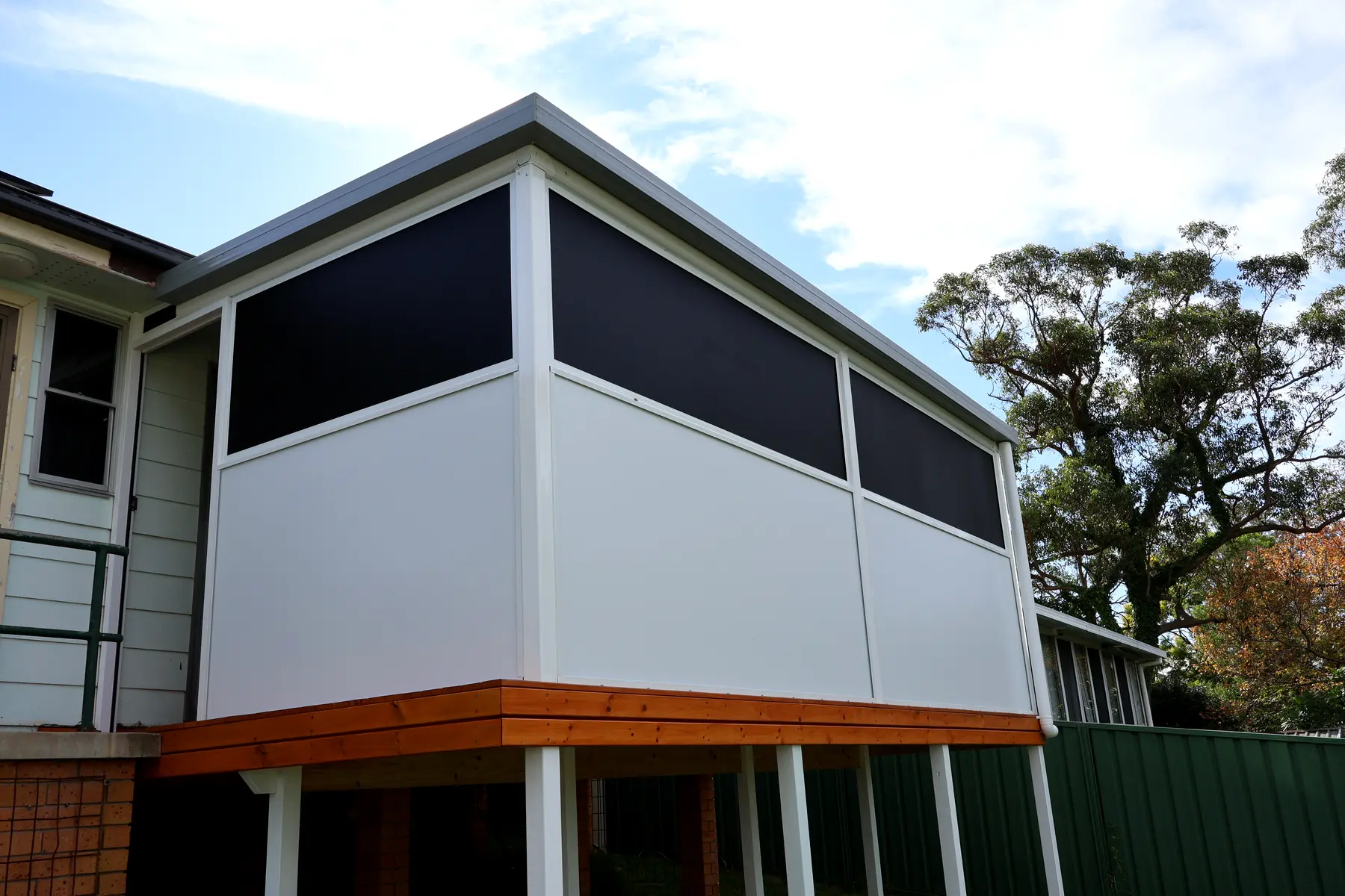 Sunroom rebuilt as an enclosed deck, Blackalls Park — photo 2