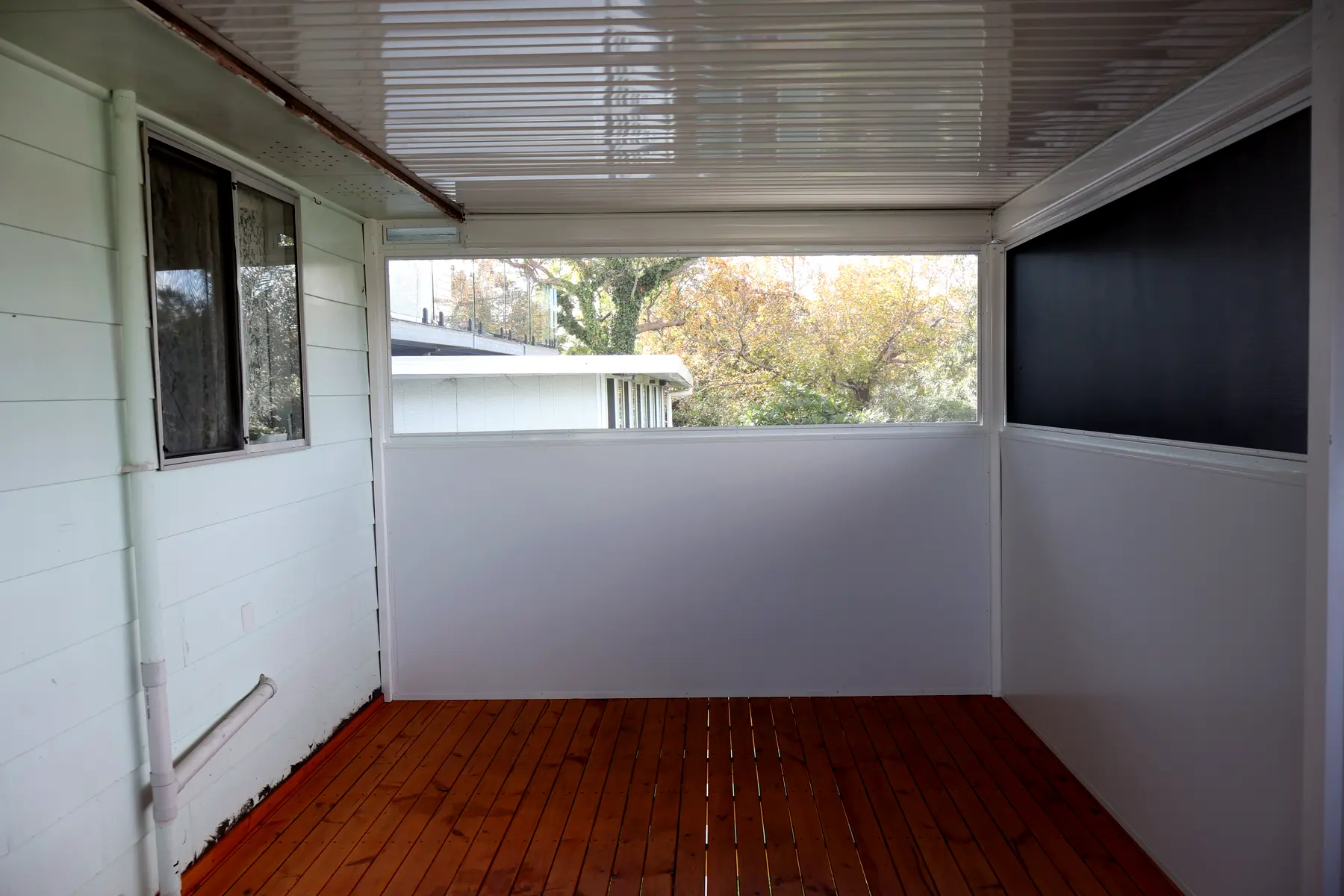 Sunroom rebuilt as an enclosed deck, Blackalls Park — photo 5