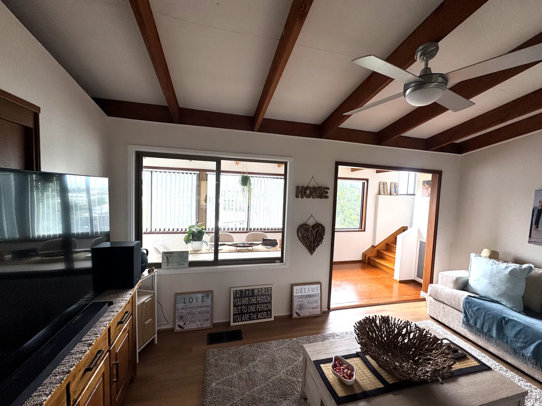 Sunroom to living extension & deck, Arcadia Vale — before 1