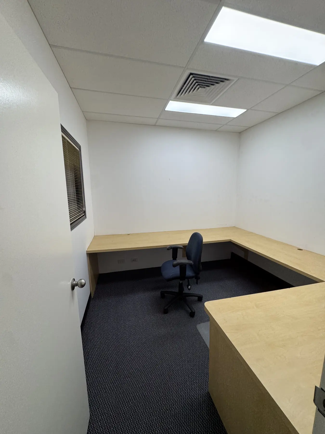 Office doors & dividing wall, Tuggerah — before 2